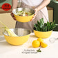 304 Stainless Steel Salad Mixing Bowl – Egg Beater, Dough and Food Prep Bowl for Kitchen Use